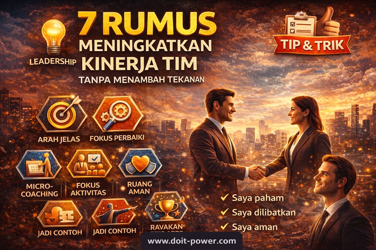 7 Rumus Meningkatkan Kinerja Tim Tanpa Menambah Tekanan